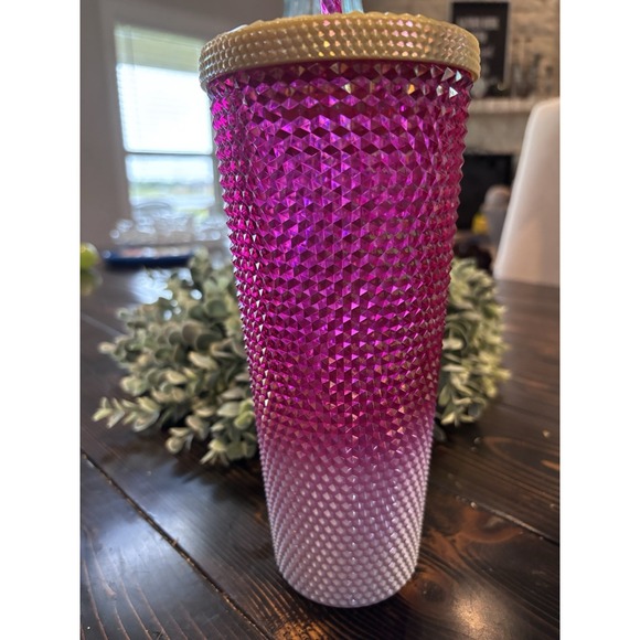 Starbucks Other - Starbucks Holiday 2024 Oz Tumbler- Pink, Gold, And White Studded NEW